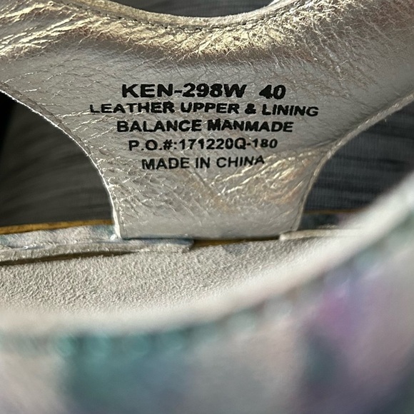 Alegria Blue and Purple Sandals Comfort Style - Picture 7 of 7